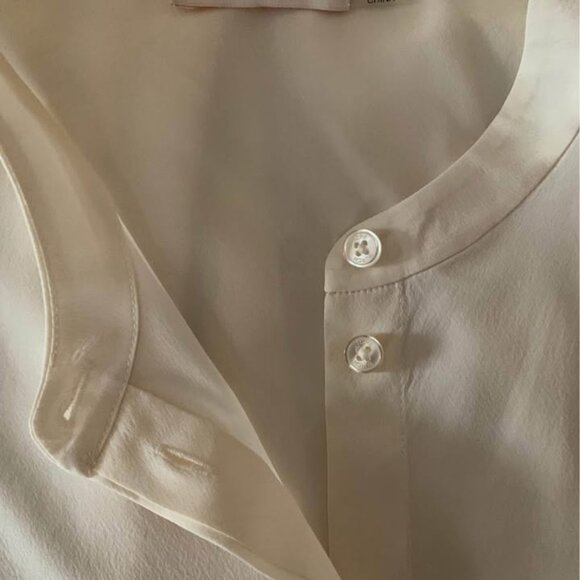 Tory Burch Off-White Silk Bow Blouse - Picture 5 of 6